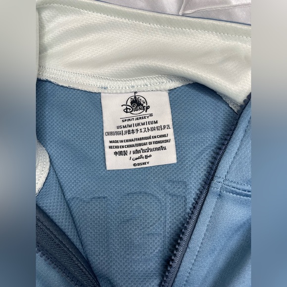 2022 Disney Parks Walt Disney World Blue Zip Track Jacket Spirit Jersey M L XL - Picture 14 of 15